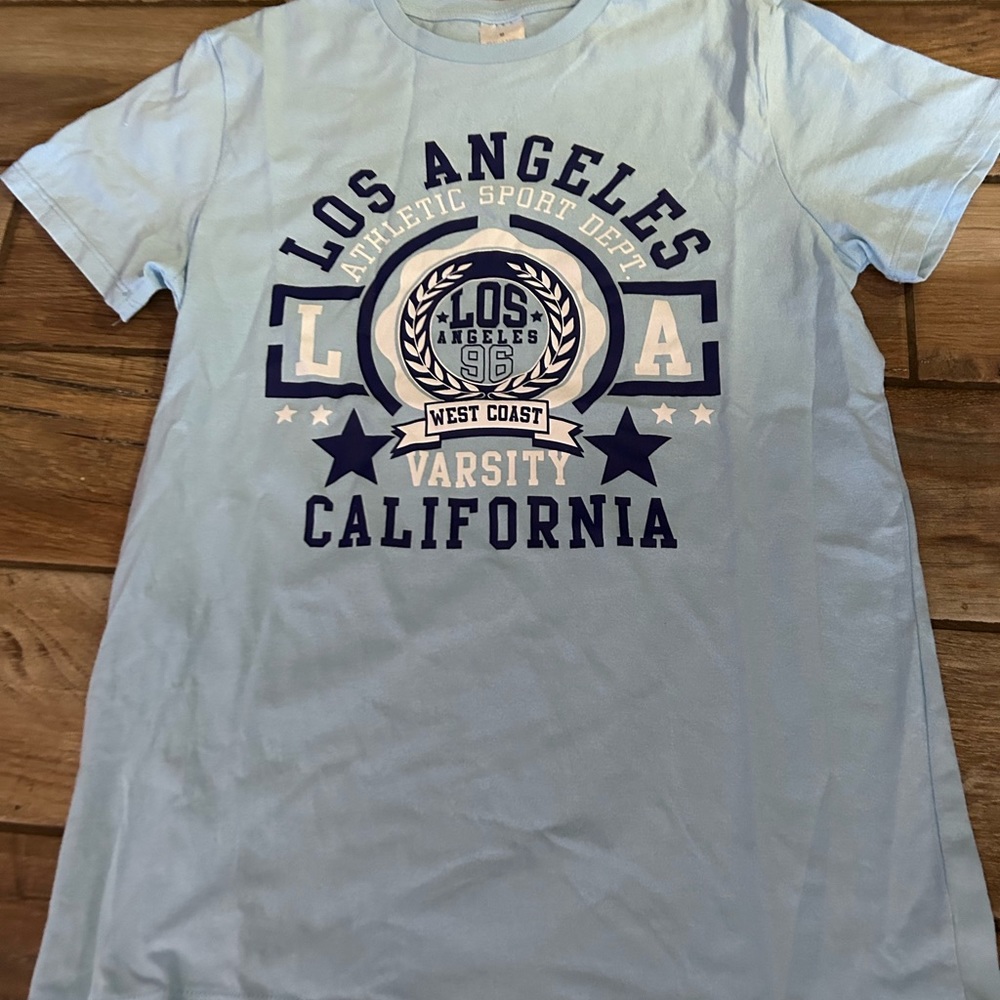 Blue Los Angeles tee shirt